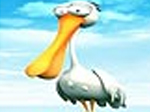 Pelican at the sea slide puzzle - играть онлайн бесплатно