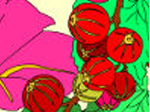 Kid's coloring: Flowers and Berries - играть онлайн бесплатно