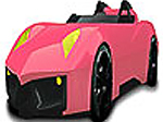 Great pink car coloring - играть онлайн бесплатно