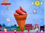 Hello Kitty Ice Cream - Привет, Китти! - мороженое с очаровательныи белым котёнком с бантиком :) - играть онлайн бесплатно