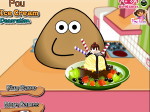 pou-ice-cream-decoration - Укрась мороженое для По! - играть онлайн бесплатно