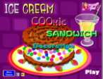 ice cream cookie sandwich - Сэндвич из печенья и мороженого. - играть онлайн бесплатно