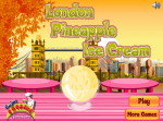 london pineapple ice cream - Лондонский стиль: мороженое с ананасом - играть онлайн бесплатно