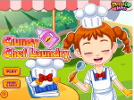 clumsy-chef-laundry - Юный шеф-повар - Большая стирка - играть онлайн бесплатно