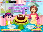 dark-chocolate-cake - Торт с тёмным шоколадом - играть онлайн бесплатно
