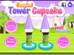 tangled-tower-cupcakes - Маффины "Башенки" - играть онлайн бесплатно