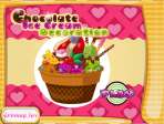Chocolate ice-cream decoration - играть онлайн бесплатно