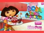 Dora tasty cupcakes - играть онлайн бесплатно