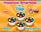 Muffins with smarties on top - играть онлайн бесплатно