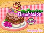 My first cake decoration - играть онлайн бесплатно