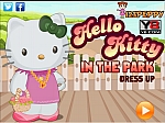 Hello Kitty Одень для прогулки в парке - играть онлайн бесплатно