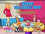 Магазин мороженого у Барби Декор - играть онлайн бесплатно
