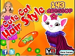 Барби и милый котенок - играть онлайн бесплатно